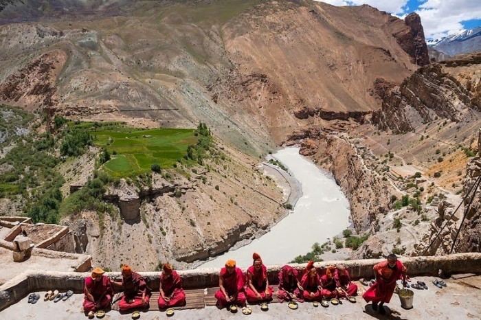 The unique monastery of Fuktal Gompa in India