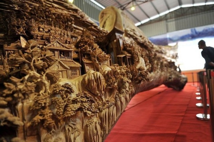 The biggest wooden sculpture in the world