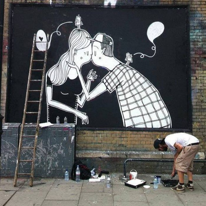 Street art filled with the love of Alex Senna
