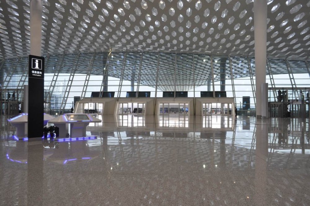 Futuristic Airport Terminal Shenzhen Baonan