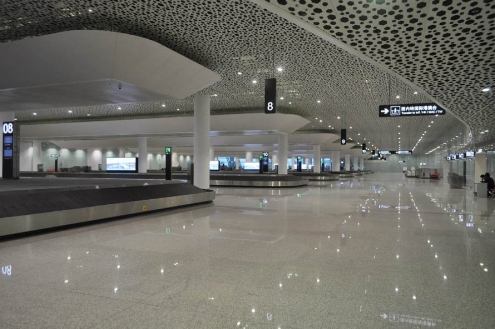 Futuristic Airport Terminal Shenzhen Baonan