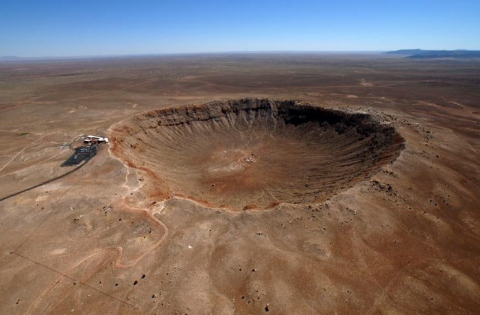 The Barringer Crater is the world's largest meteorite crater