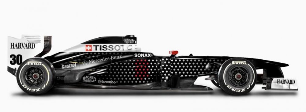 Fitting livery of the Formula-1 cars