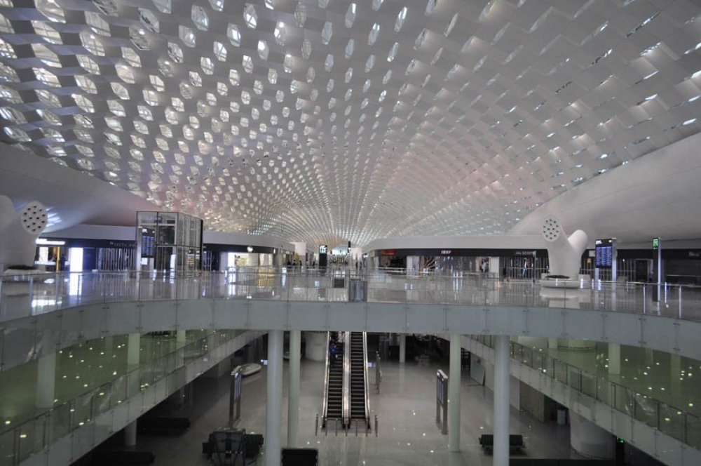 Futuristic Airport Terminal Shenzhen Baonan