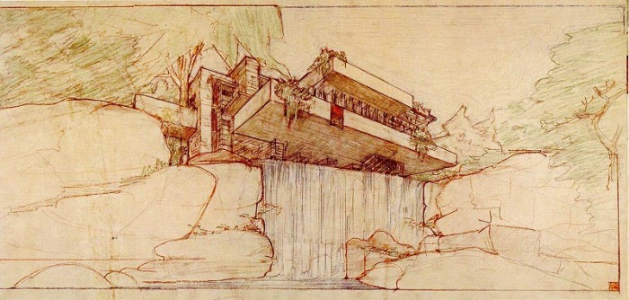 Project House on the Waterfall & (Fallingwater)