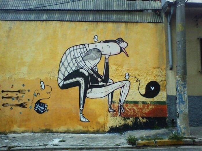 Стрит-арт, наполненный любовью Алекса Сенны (Alex Senna)