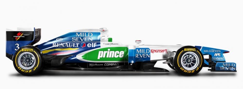 Fitting livery of the Formula-1 cars