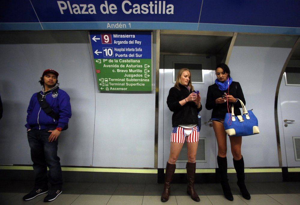 & laquo; Without pants in the Metro 2014 & raquo;