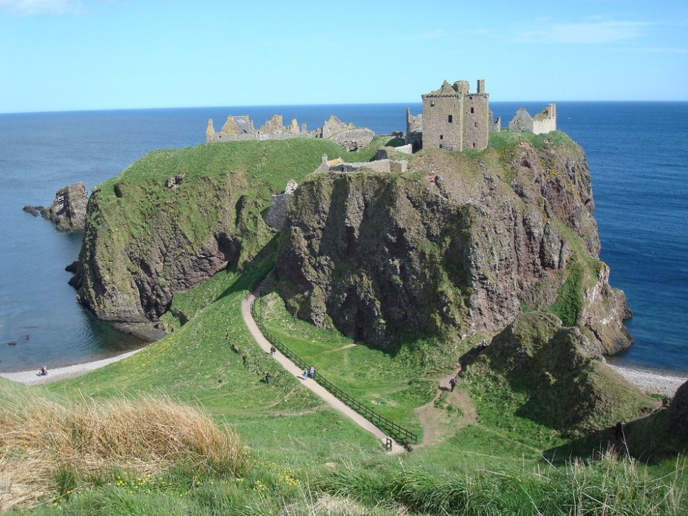 Замок Данноттар – самая неприступная крепость Шотландии