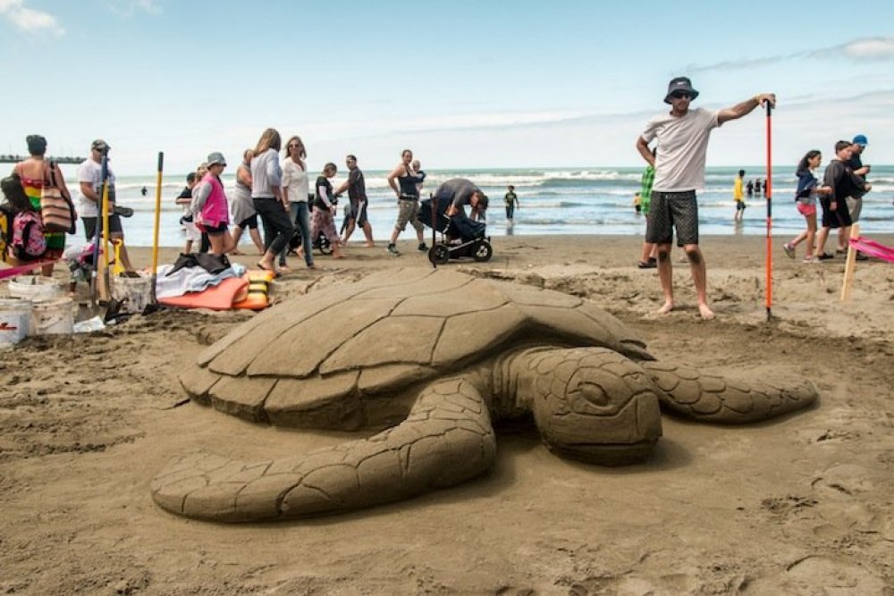 Sand competition at the sand castle competition