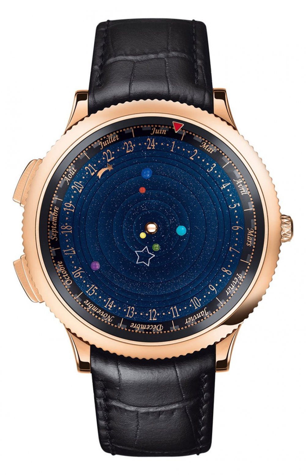 Астрономические часы, показывающие точное движение планет