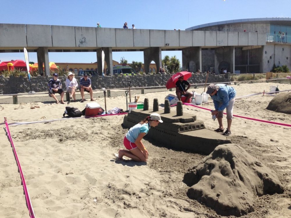 Sand competition at the sand castle competition