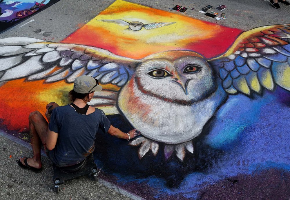 Фестиваль уличного рисунка «Lake Worth Street Painting Festival»