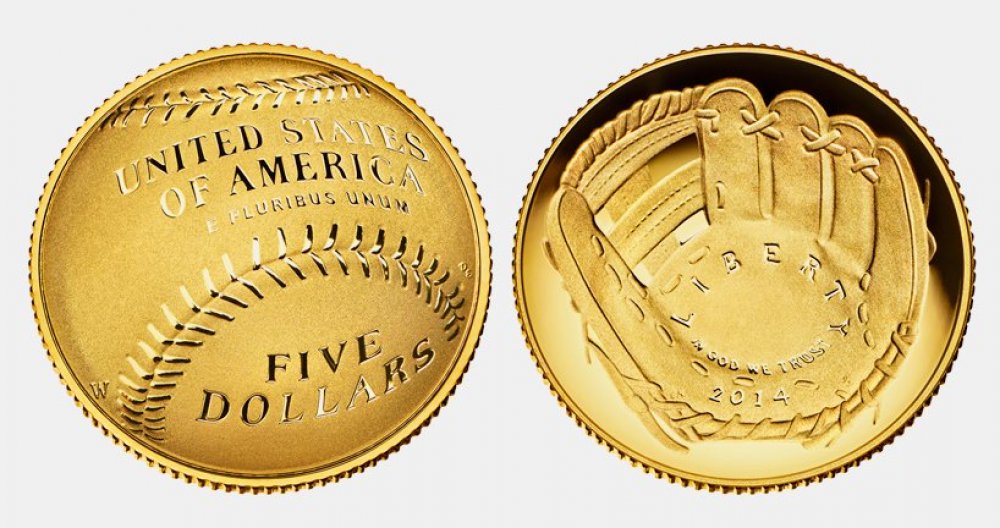 The first curved coin of the US Mint