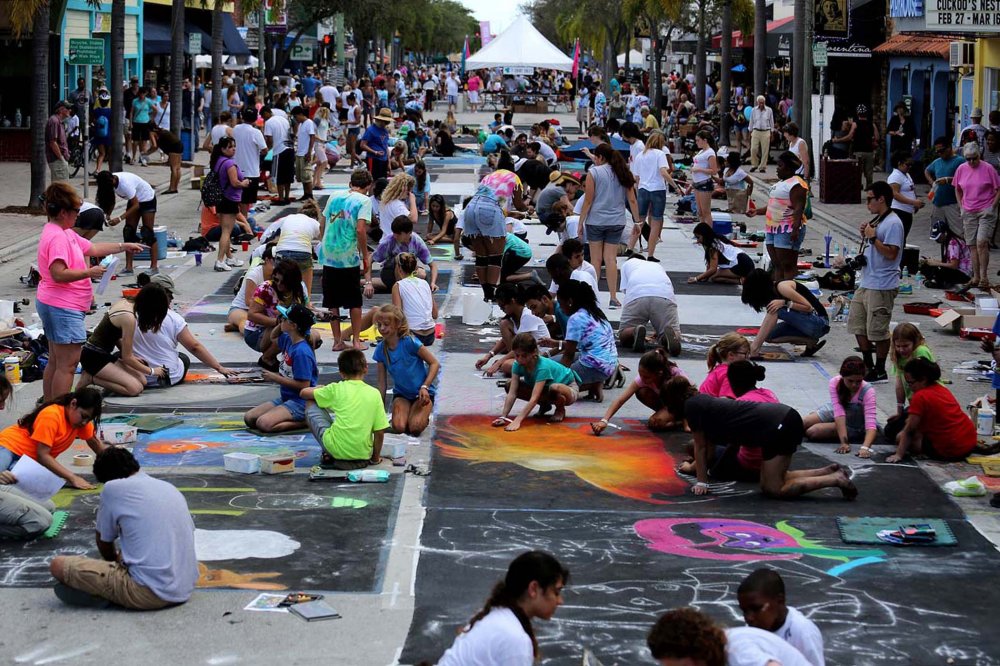 Фестиваль уличного рисунка «Lake Worth Street Painting Festival»