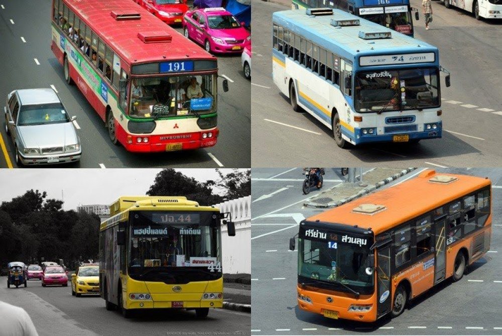 Multicolored transport of Bangkok