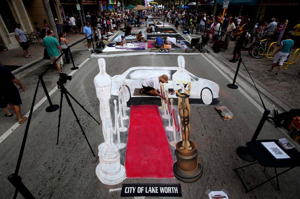 Фестиваль уличного рисунка «Lake Worth Street Painting Festival»