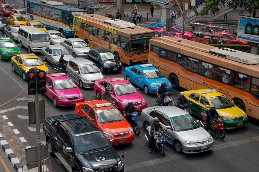 The colorful transport of Bangkok