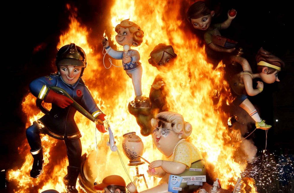 Festival of the Las Fallas in Spain