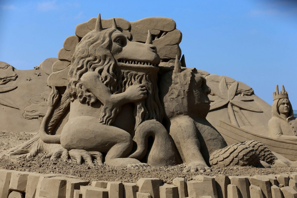 Festival of sand sculpture in the UK