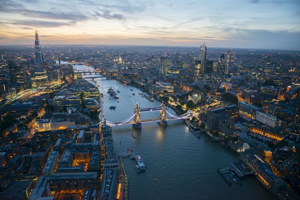 Great Britain from a bird's eye view