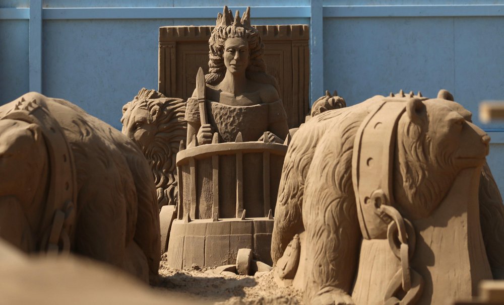 Festival of sand sculpture in the UK