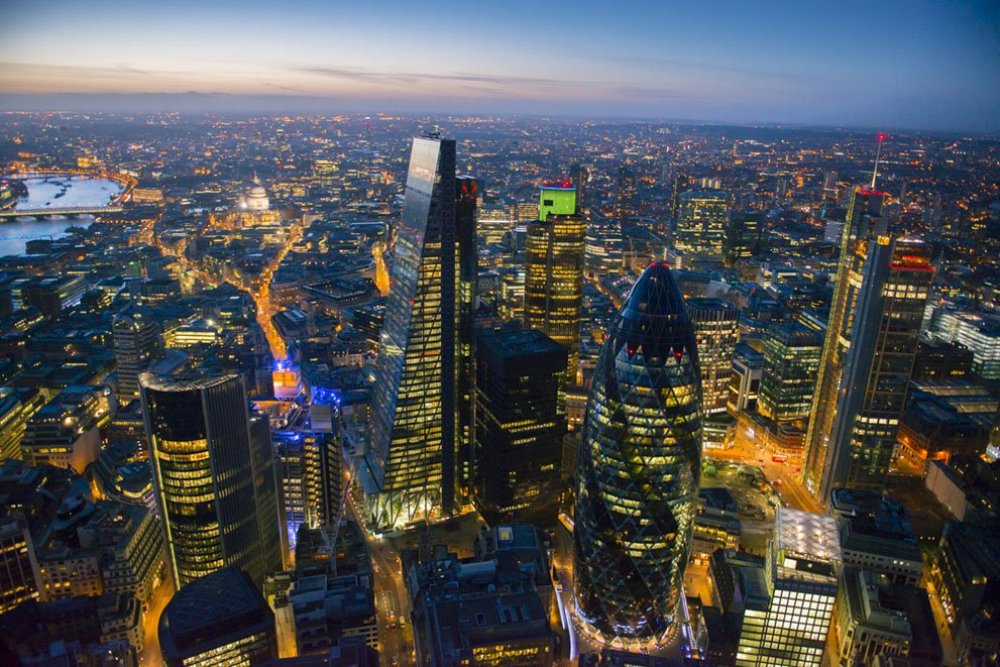 Great Britain from a bird's eye view