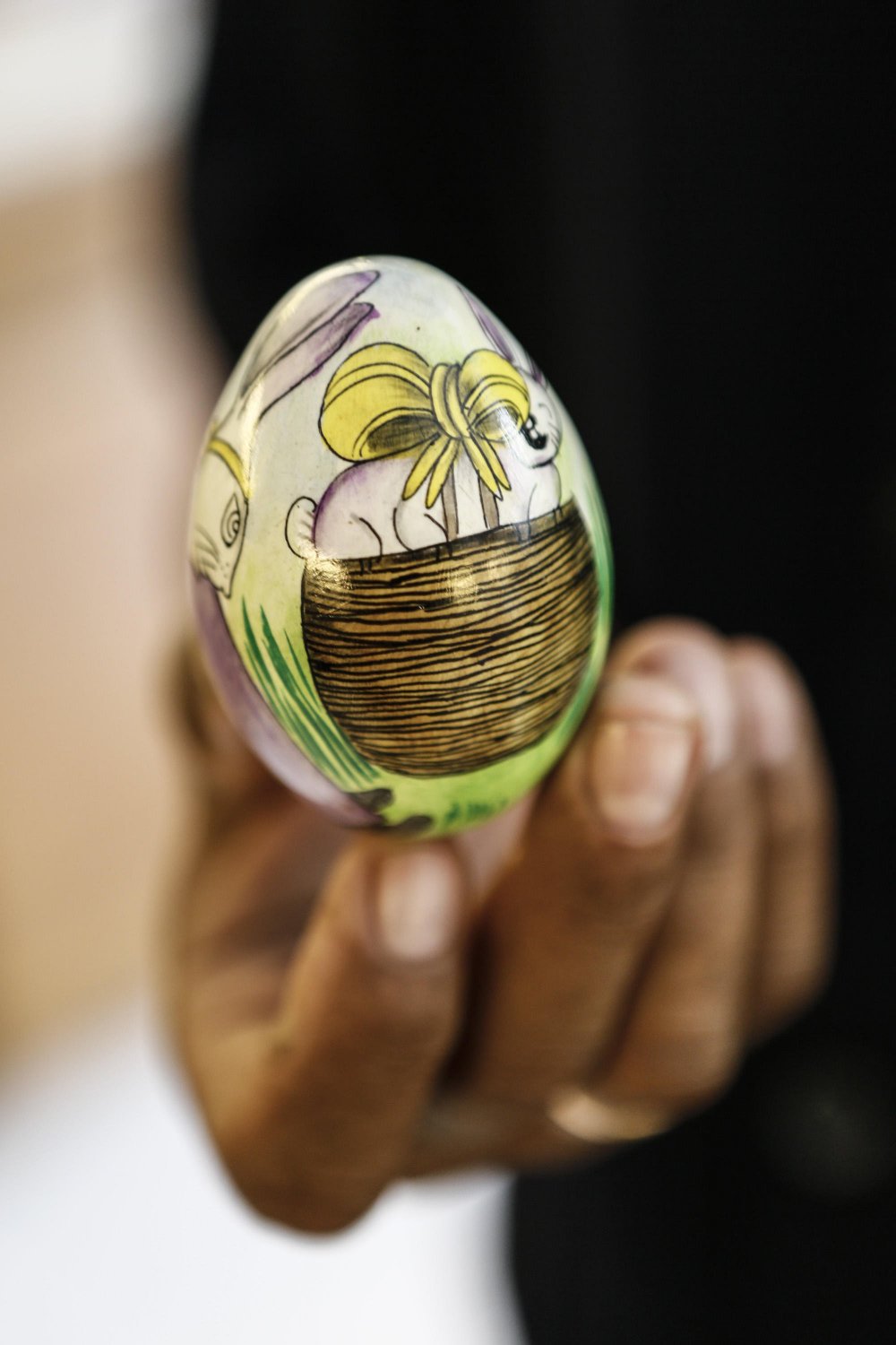 Painted eggs in Balinese
