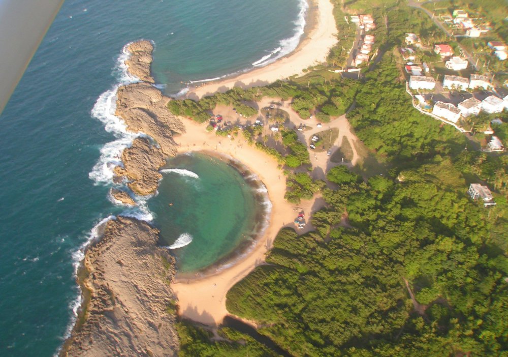 The secluded beach of Mar-Chiquita in Puerto Rico