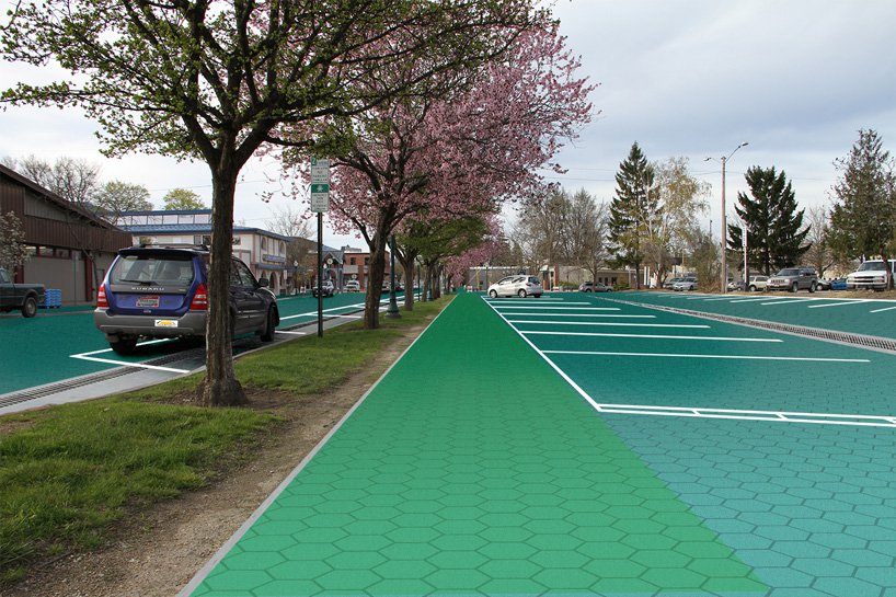 Smart streets with solar panels