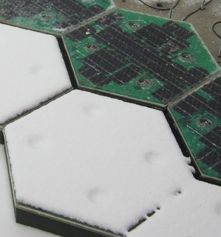 Smart streets with solar panels