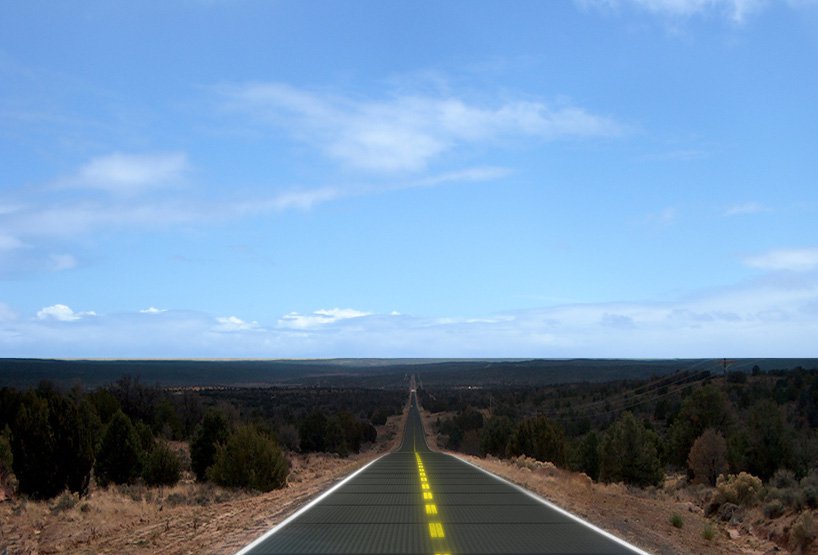 Smart streets with solar panels