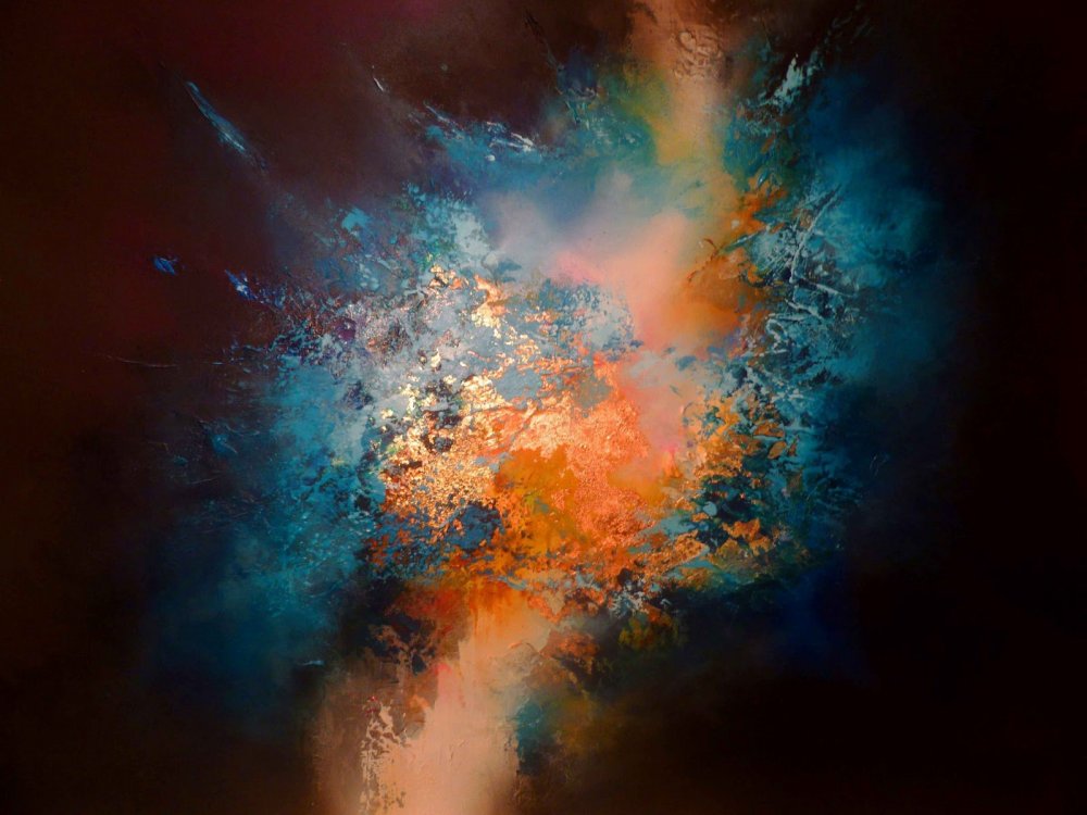 Simon Kenny's abstract paintings