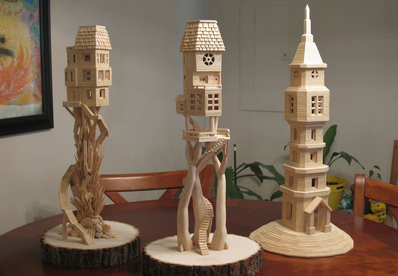 Architecture of toothpicks