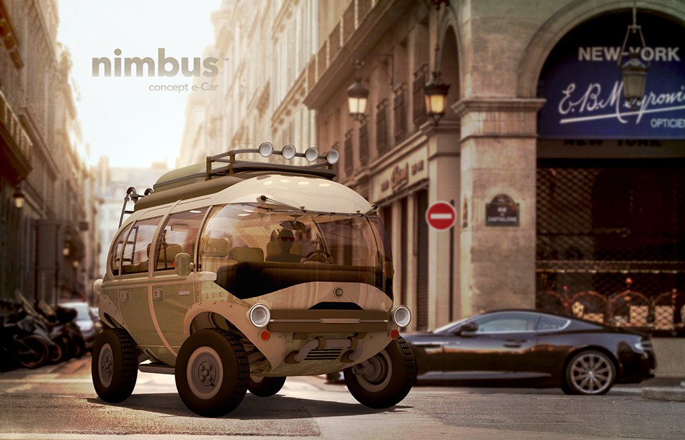 Nimbus e-Car & hippy car of the future