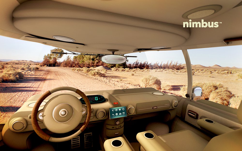 Nimbus e-car & hippy car of the future
