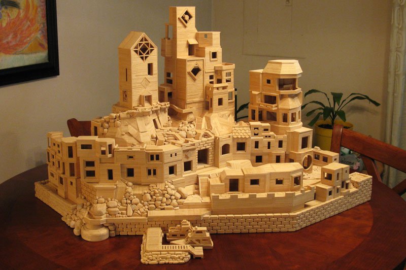 Architecture of toothpicks