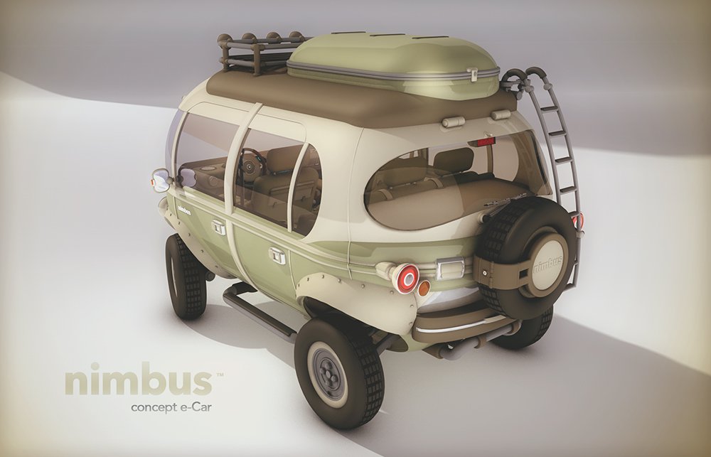 Nimbus e-car & hippy car of the future