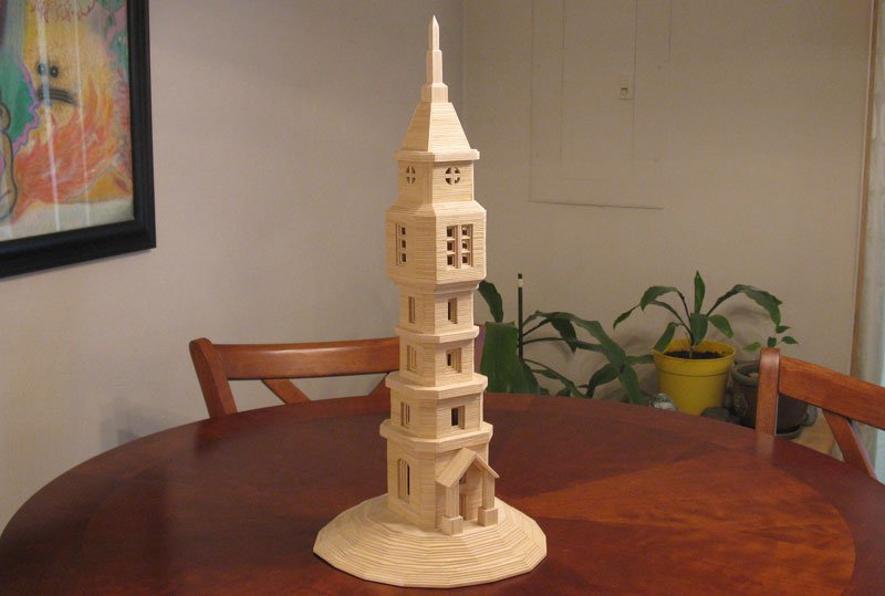 Architecture of toothpicks