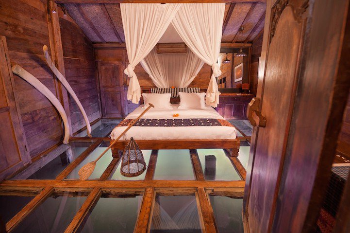 A delightful room of the Udang House with undersea wonders