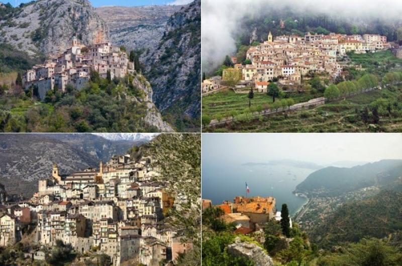 Villages on the Cote d'Azur's hills