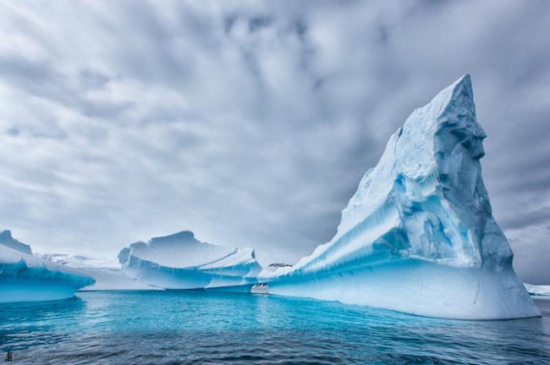 Magic beauty of Antarctica icebergs