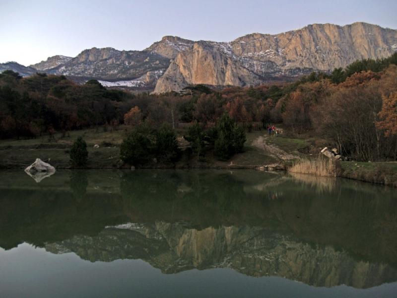 Lake near the Shaan-Kaya cliff