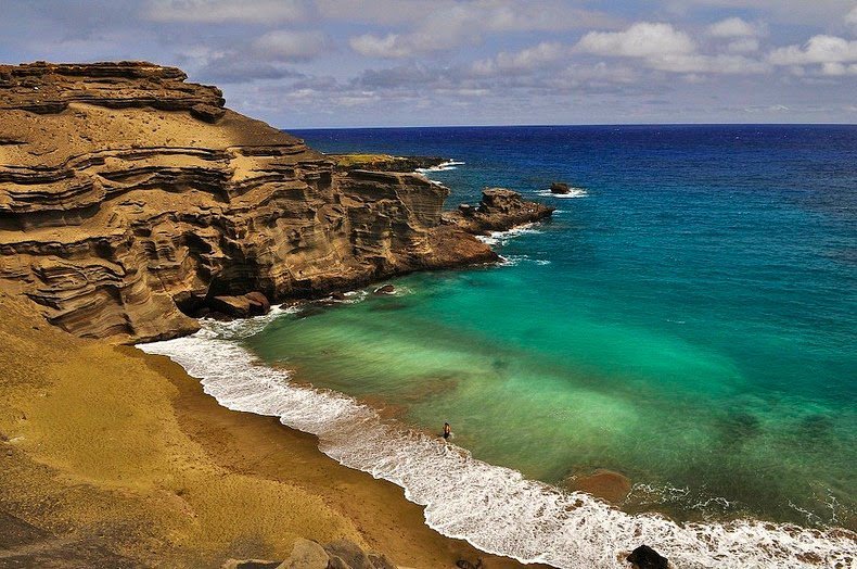 Papakolea's Beach is the Greenest Beach in the World