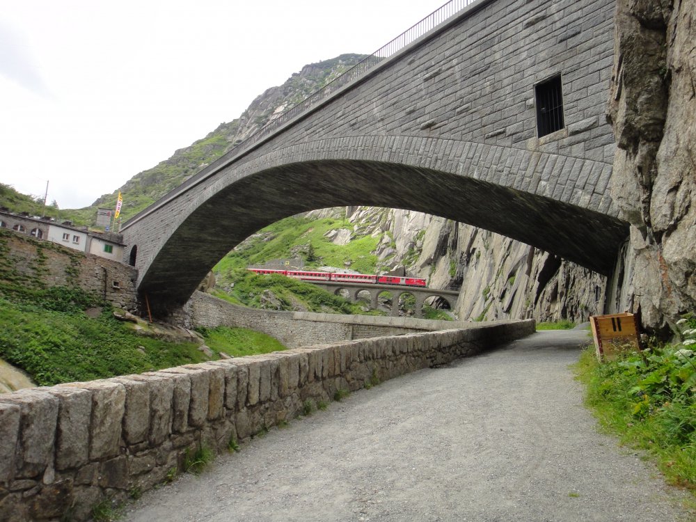 The devil's bridge in Switzerland