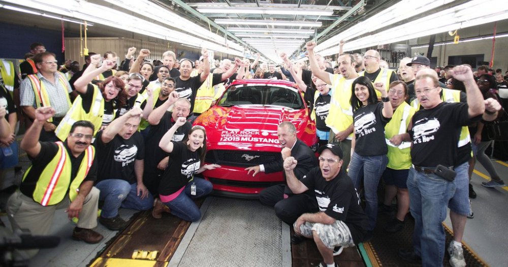 Announced serial production of the Ford Mustang 2015