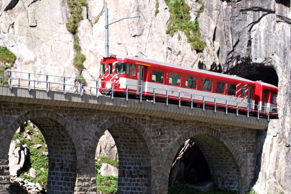The devil's bridge in Switzerland