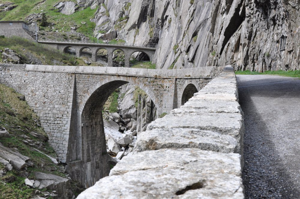 The devil's bridge in Switzerland