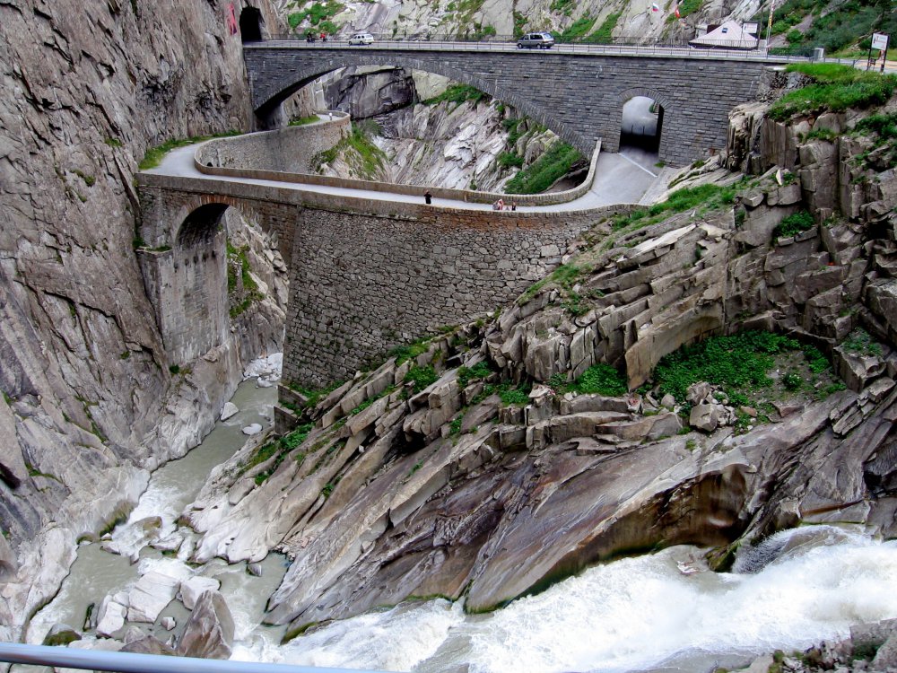 The devil's bridge in Switzerland