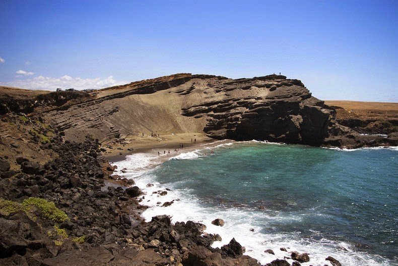 Papakolea's beach is the greenest beach in the world